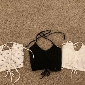 Hollister Halter Tops (3 pack)